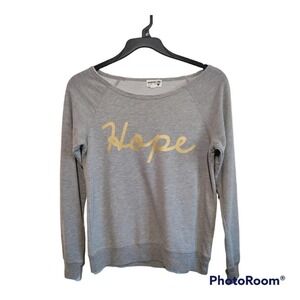 Dream Out Loud by Selena Gomez "HOPE" gray lounge sweater size Medium